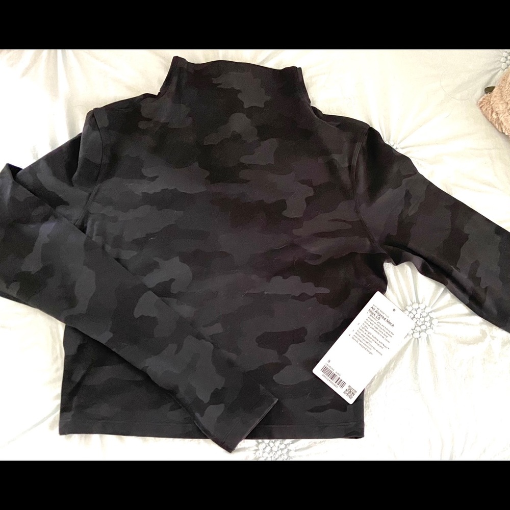 Lululemon All Aligned Mock Neck Long Sleeve - Camo